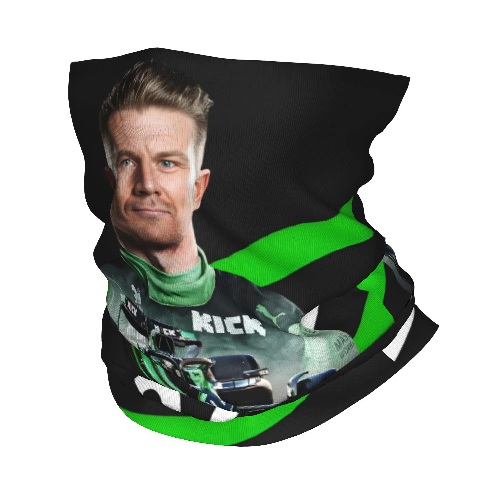 Custom Nico Hulkenberg  Bandana Neck Warmer Men Women Winter Ski Hiking Scarf Gaiter F1 German Racing Driver 27  Face Cover