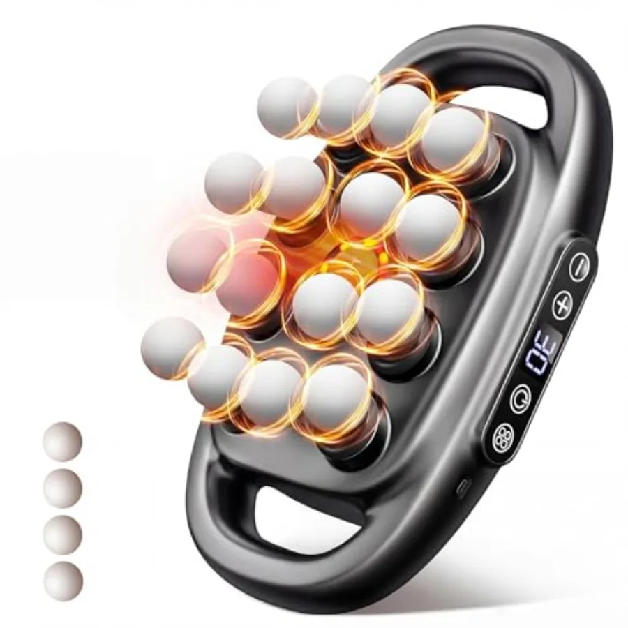 

16-Head Massage Gun — Hands-Free Full Body Deep Tissue Percussion Massager, 2800RPM, 30 Levels and 3 Modes, 35dB Ultra Quiet, P