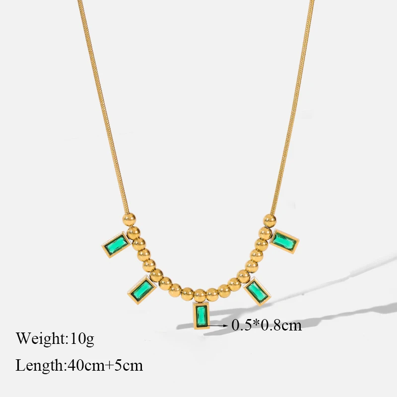 EILIECK 316L Edelstahl Vintage Goldfarben Halskette für Frauen Hochwertige Wasserdichte Gliederkette Modisches Partygeschenk für Mädchen – Detail 19