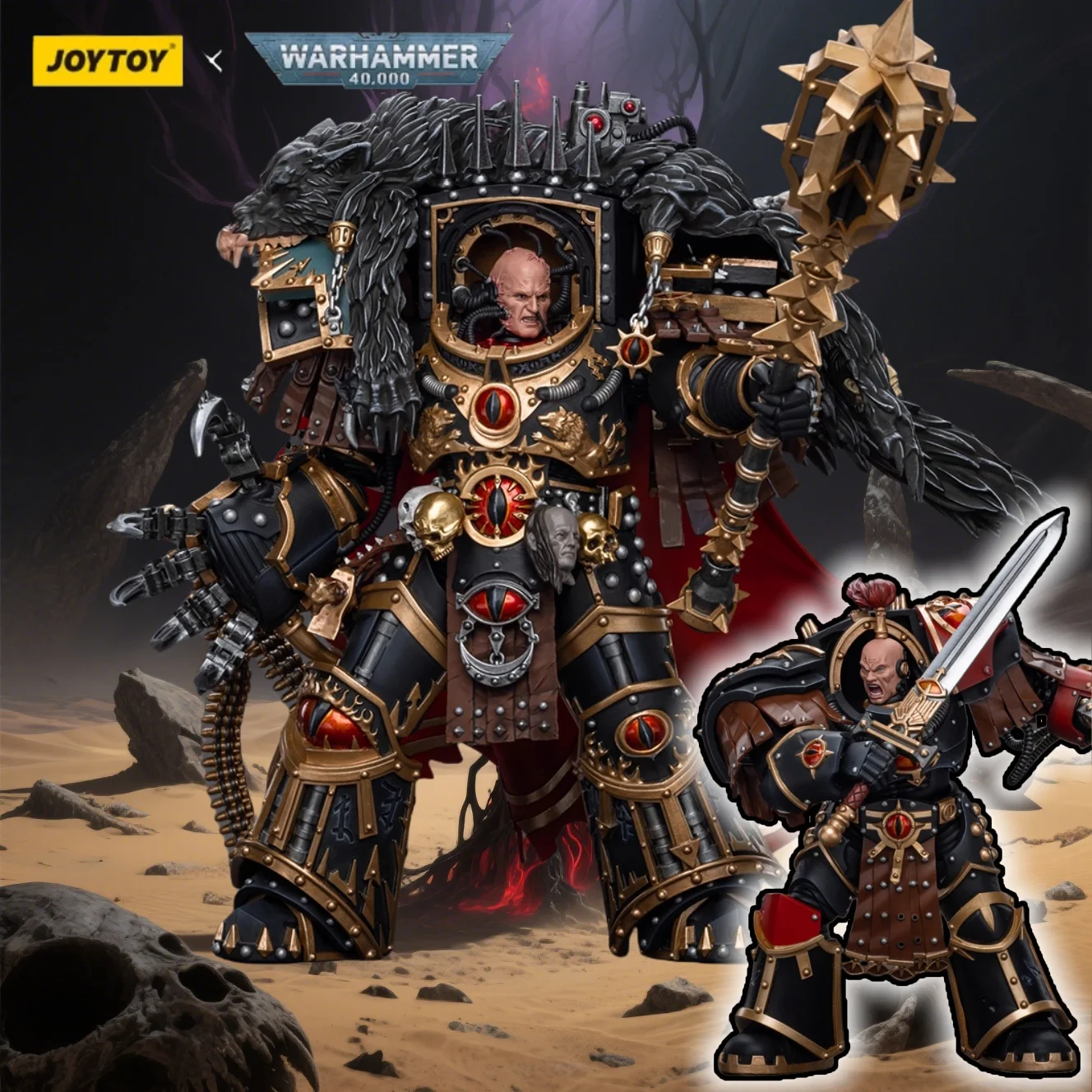 

[В наличии] JOYTOY Dark Source Warhammer 1:18 Син войны Гора 16-й легион, Командир Жена Примарх Жени