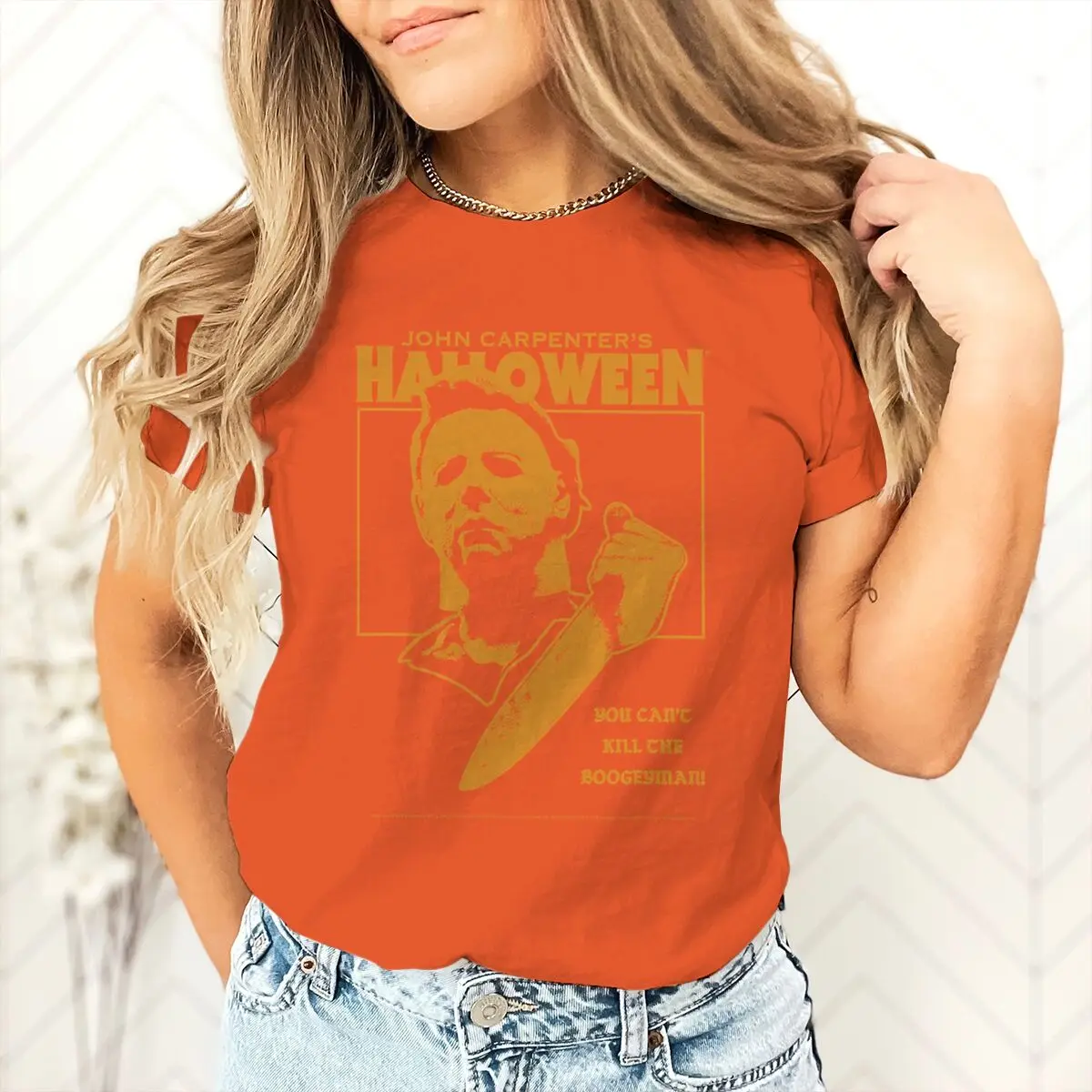 Halloween Horror Movie T-shirts For Women Summer Short Sleeve Round Neck T-shirt Happy Halloween T Shirt Gifts Women's Clothing
