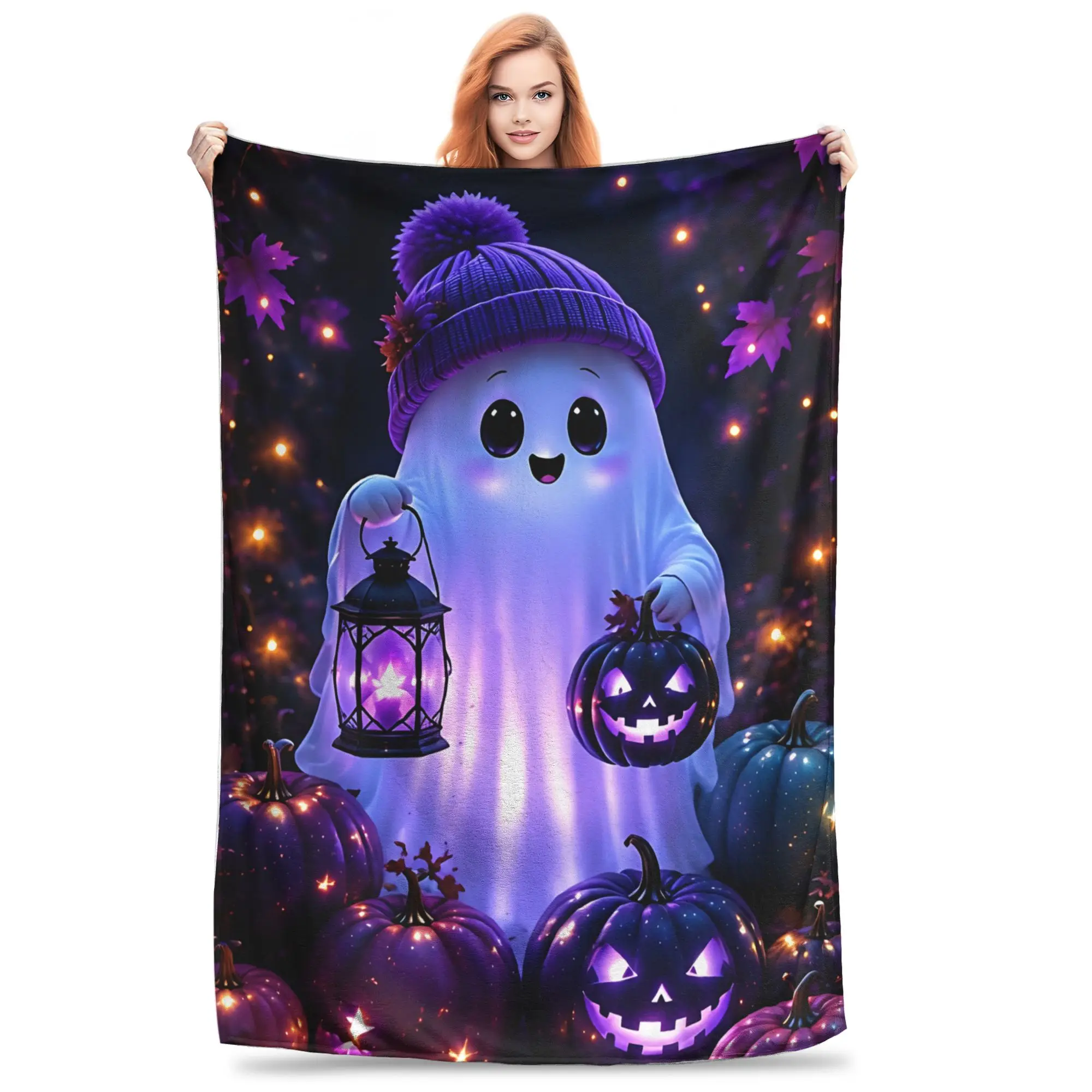 1PC Home Thankful Grateful Blessed  Blanket Throw Super Cosy Plush Living Room Sofa Gift for Christmas Happy New Year