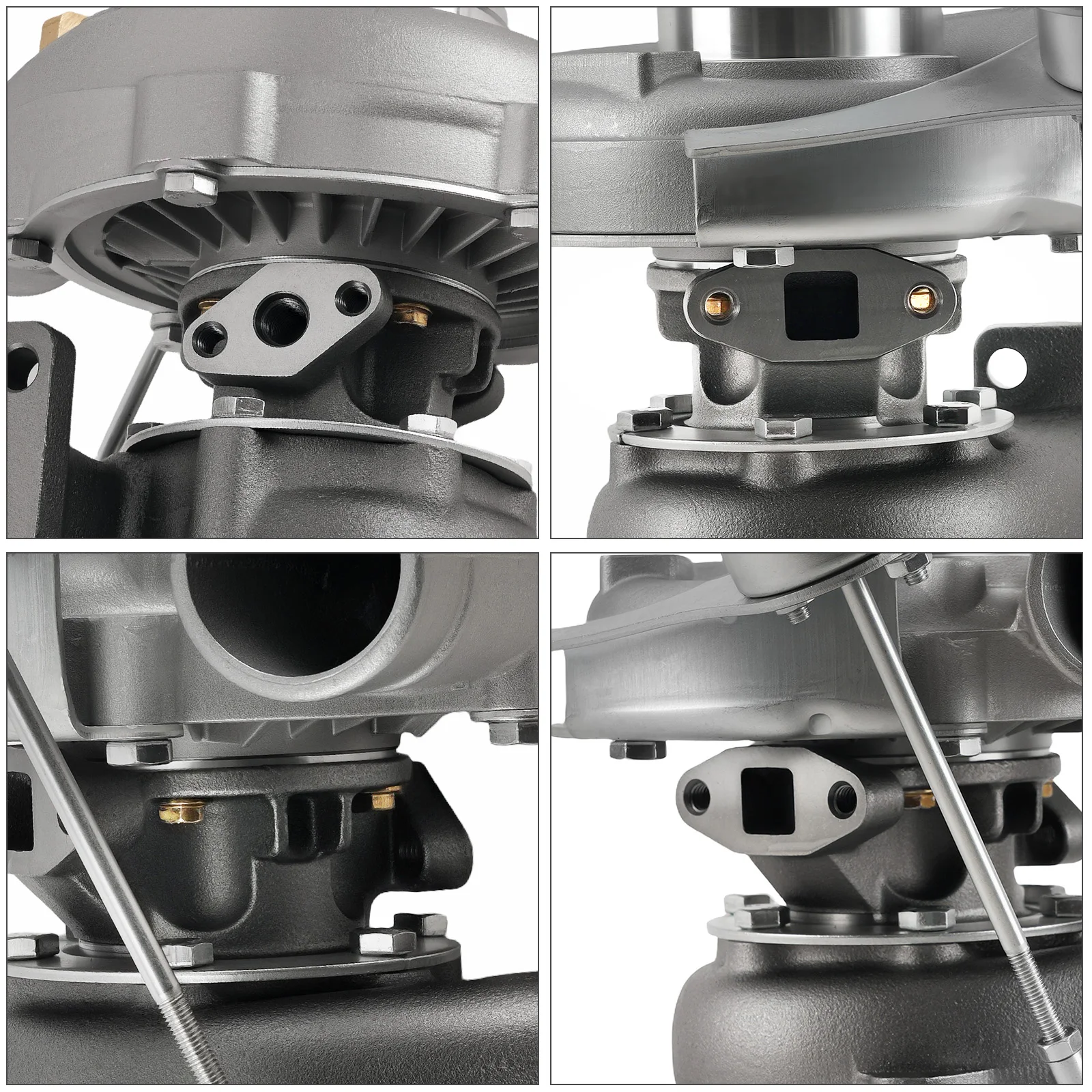 Turbocompressore billet Turbo.63 A/r Wastegate interno universale T3 T04e Vband