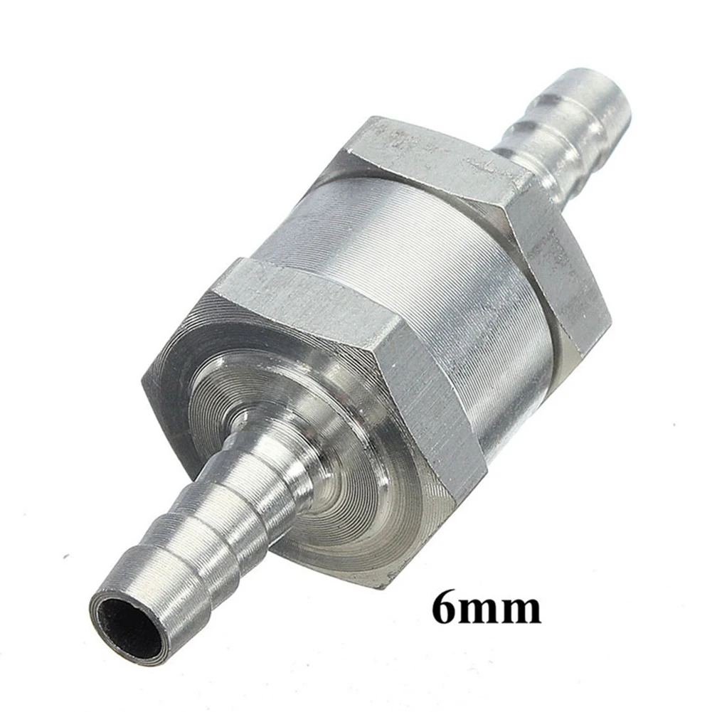 Premium Aluminum Alloy Fuel Check Valve for Carburetors, Sizes from 4mm to 12mm, Suitable for Various Vehicles