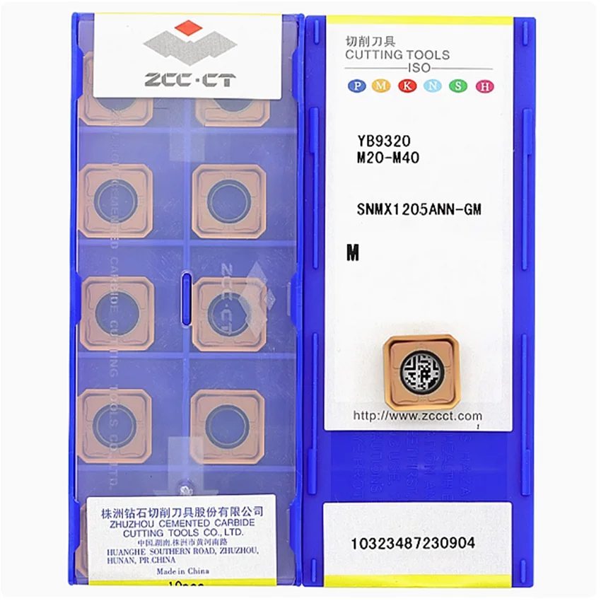 

SNMX1205ANN-GM YB9320/SNMX1205ANN-GM YBM253/SNMX1205ANN-GM YBD152 ZCC.CT SNMX1205 CNC carbide inserts milling insert 10pcs/box