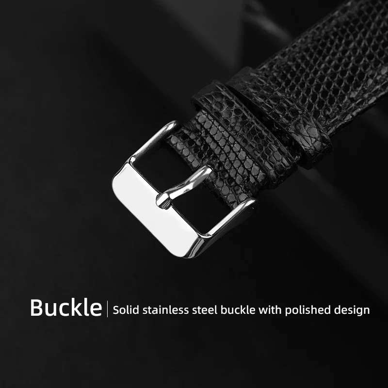 Ультратонкий ремешок для часов из кожи ящерицы ручной работы 18, 19, 20, 22 мм, браслет из мягкой натуральной кожи, мужской браслет премиум-класса в винтажном стиле