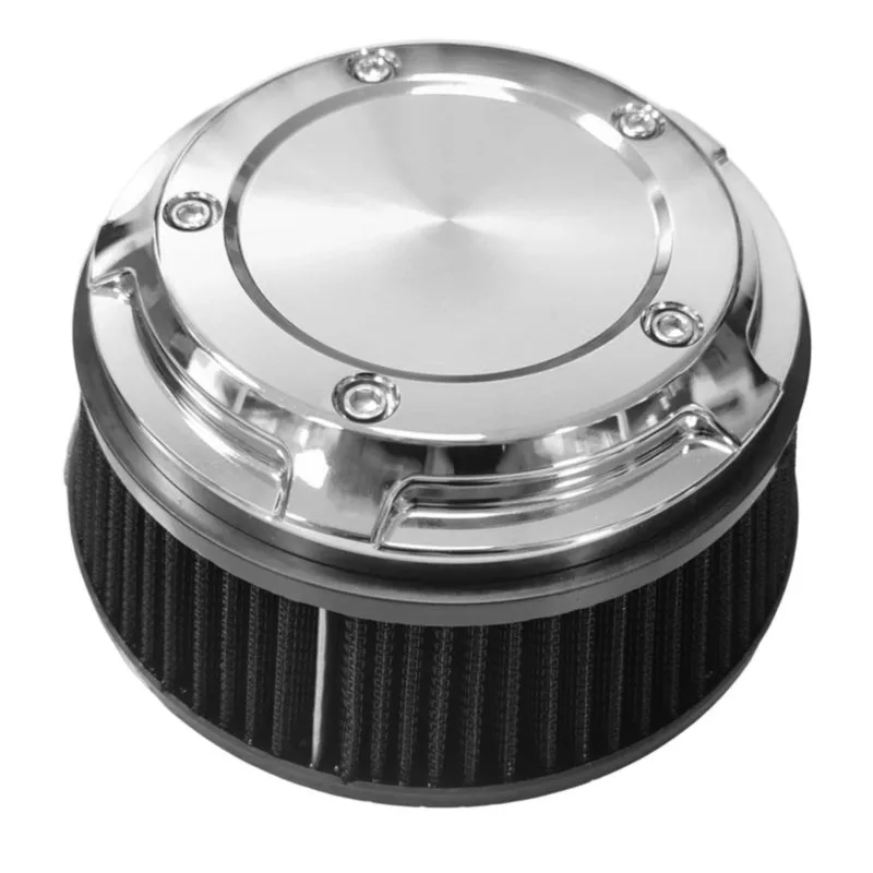 Super Sale Motorcycle Air Cleaner Cove Chrome & Air Filter Black Element for Harley Touring Softail Fat Boy FLSTN Dyna 1999-20