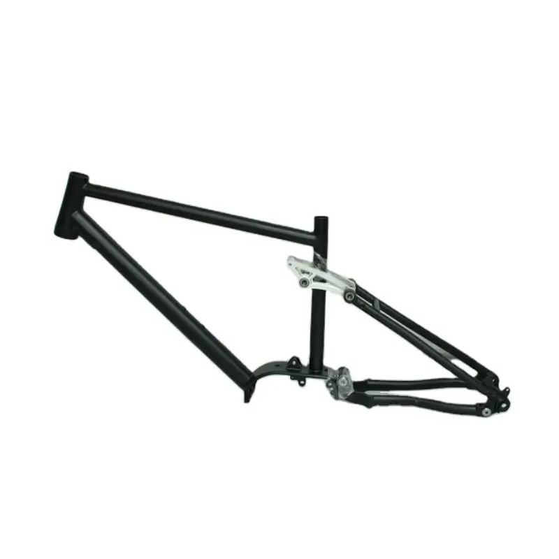 Cadre de vélo à suspension en titane avec pont BAFANG G510 intégré