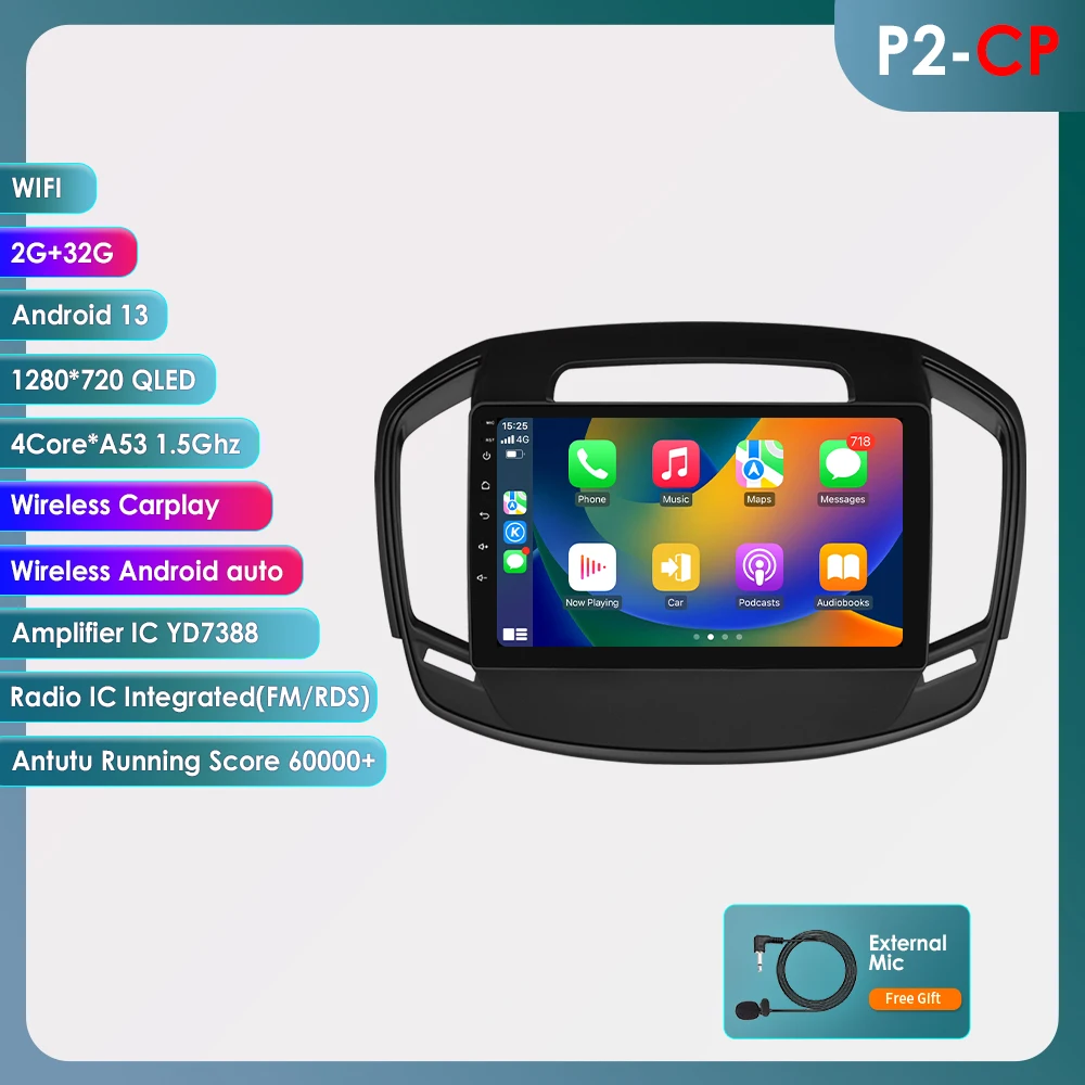 Android 14 Autoradio Voor Buick Regal Opel Insignia 2009-2017 Auto Multimedia GPS Carplay 4G DSP BT 360 Camera Door Snapdragon 6115