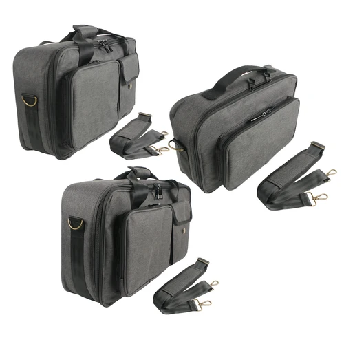 Imagen 1 del producto Bolsa para Pedal multiefectos, funda para controlador de DJ, tela impermeable, acolchado de algodón perlado de 10mm, correa para el hombro, asa de transporte, malla externa