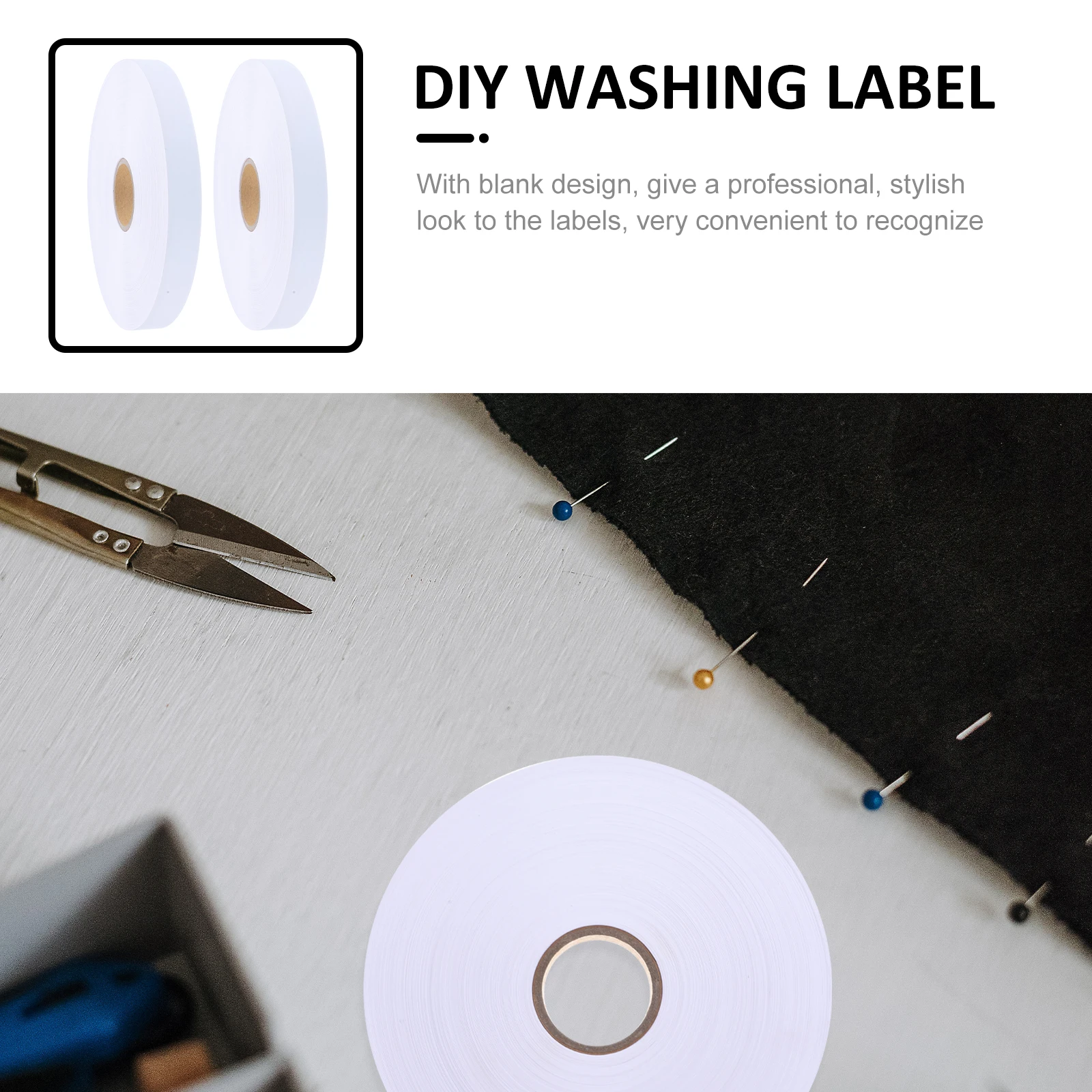 

DIY Blank Size Labels for Clothing Sewing Knitting Quilting Projects Smooth Appearance No Rough Areas Nylon Washing Label