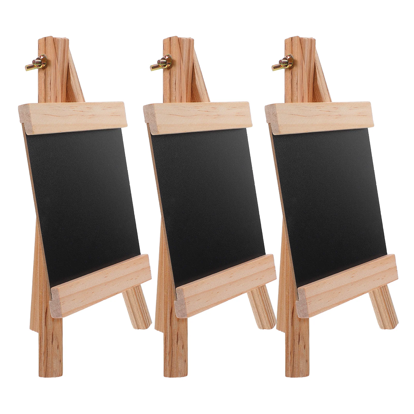 

3Pcs Wooden Erasable Chalkboard Menu Signs 9x5 Tabletop Easel Stand Rustic Display Board Kitchen Bar Restaurant Wedding