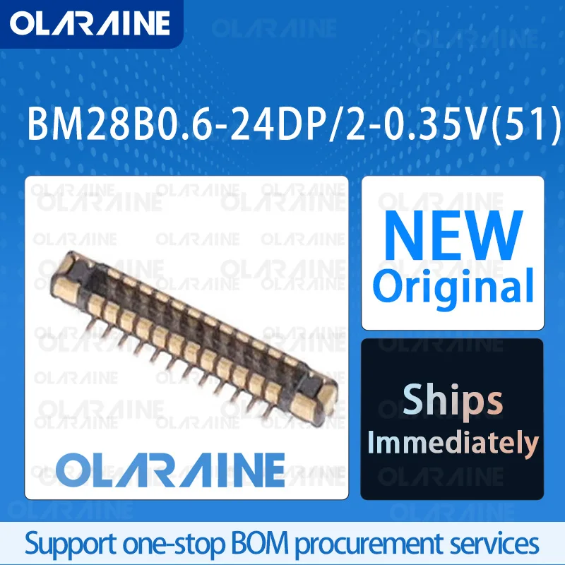 

50/200/500Pcs BM28B0.6-24DP/2-0.35V(51) 100% brand new and original IC chip Mezzanine connectors 26 Position 5 A