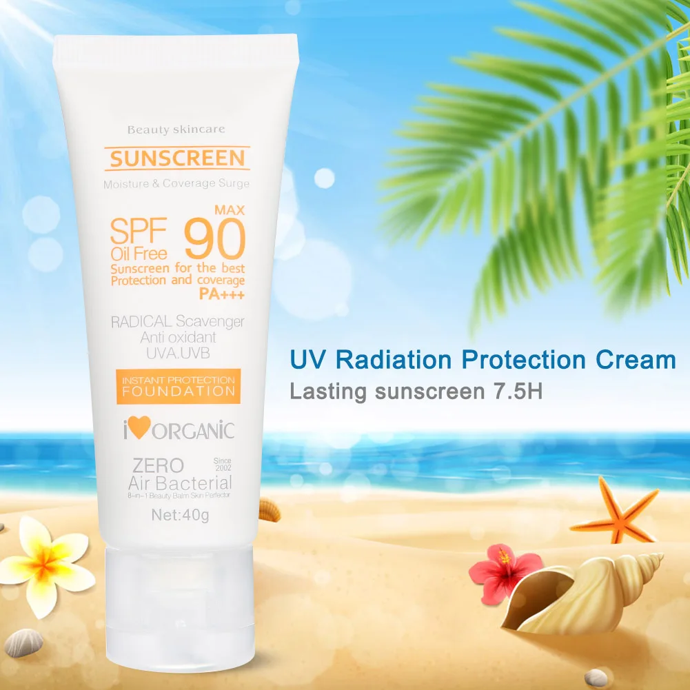 40ML Whiten Cream Waterproof Long Lasting Face Body Skin SPF50+ Sunscreen Sunscreen Outdoor Indoor Summer Face Body