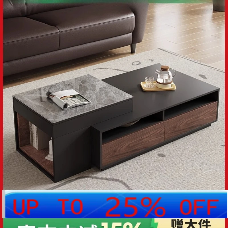 

LH simple household small apartment paint-free coffee table living room creative lifting storage tea table