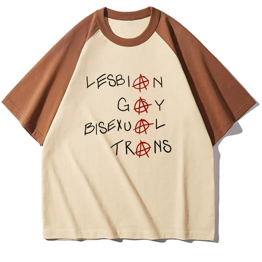 Lgbt Lesbian Gay Bisexual t shirt women elegant harajuku Y2K tshirt female manga anime comic clothing