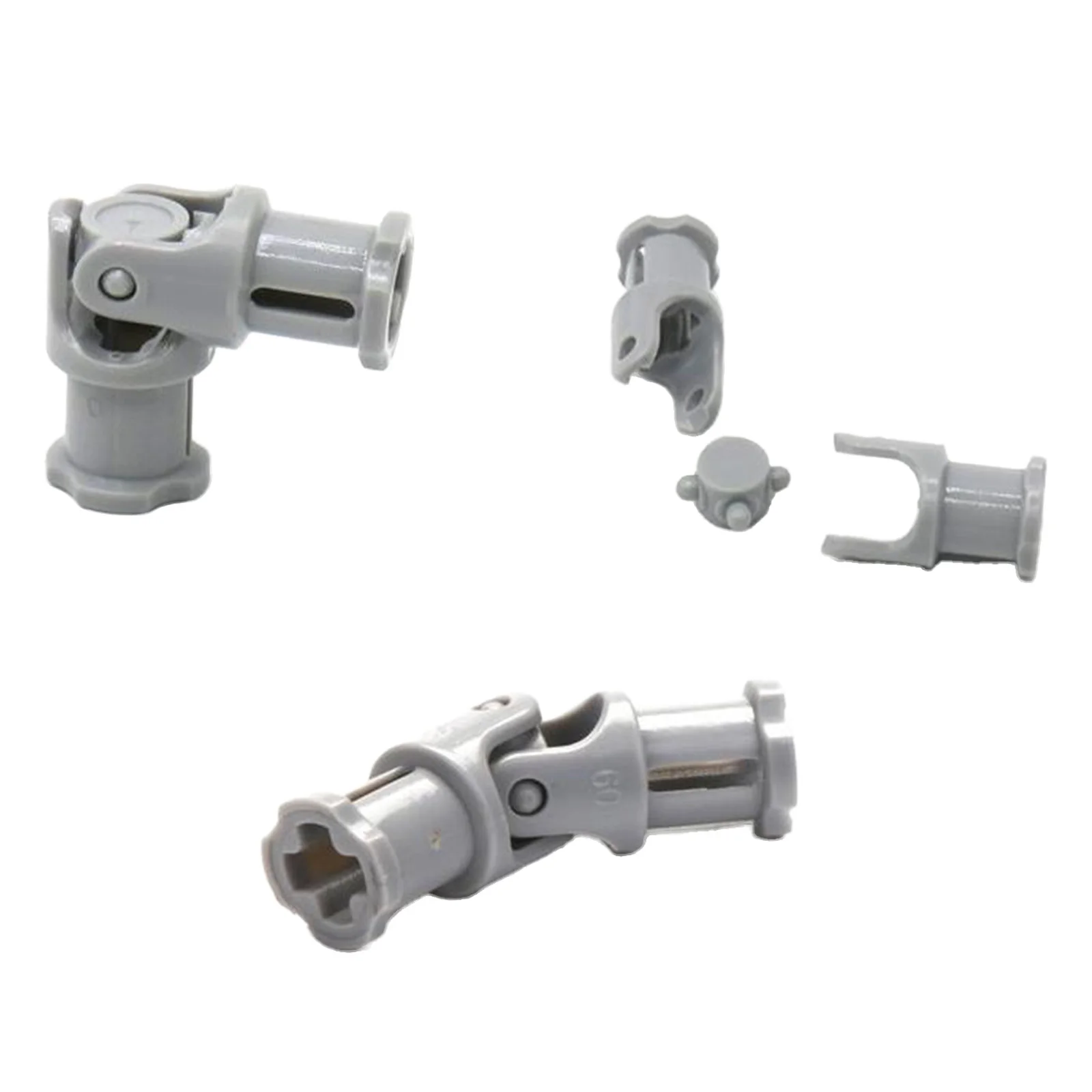 10 Uds. Junta Universal de plástico/Metal ladrillos 3L piezas de funciones de potencia MOC 61903 acoplamiento de eje 62520 9244 Compatible con Legoeds