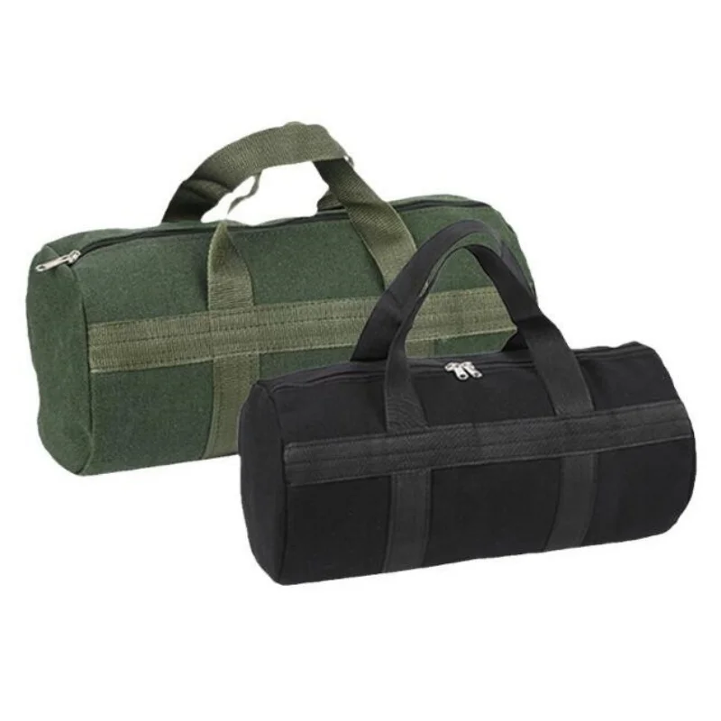 Thickened Canvas Hand Tool Storage Bag Green Black Zipper Bags Canvas Tool Kit Hardware Pouch Screwdrivers Pliers Bags