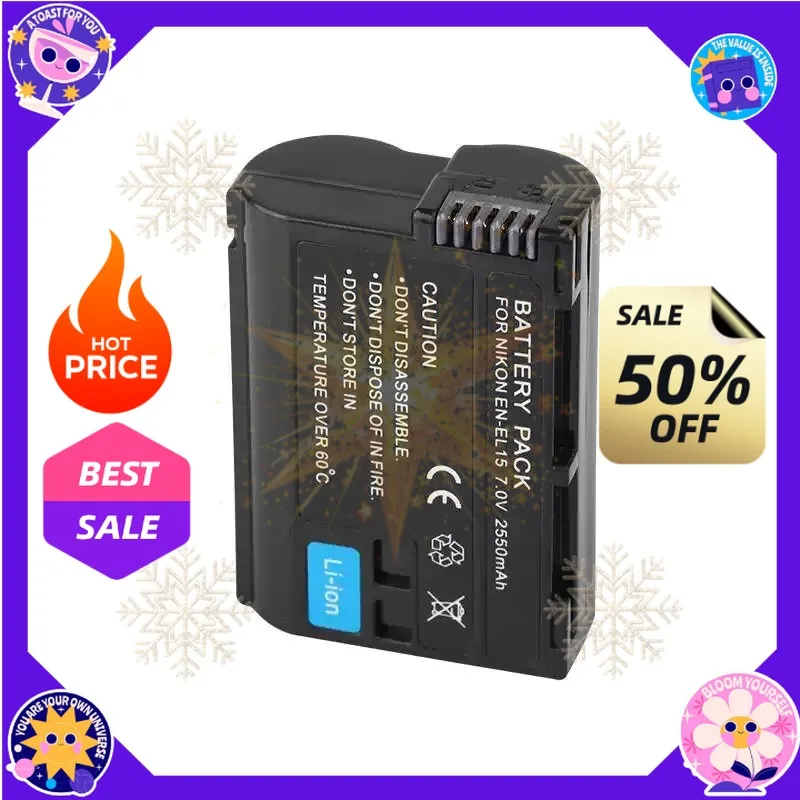 SWZY 7.0V 2250mAh EN-EL15 Digital Battery for Nikon Z6 Z5 D7200 D7100 D7000 D610 Camera Battery Charger
