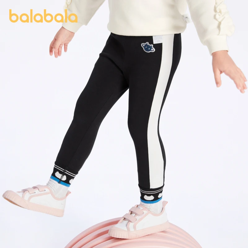 

Balabala Toddler 2023 Girl Trousers Spring Autumn Trousers Trendy Sweet Cool Fashion Sense Leggings Pants