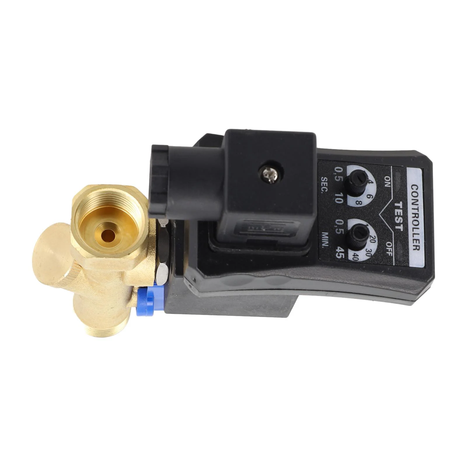 

AC220V Electronic Timed 2 way Air Compressor Gas Tank Drain Valve Metal Material 1/2 Port IP65 Protection Level