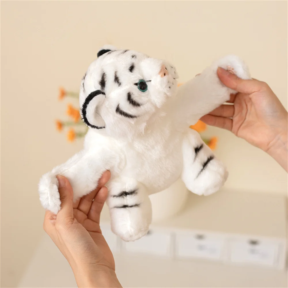 Bracciale con cinturino a scatto con schiaffo animale adorabile, panda rosso, tigre, peluche, anello a mano, giocattoli per bambini, regalo divertente creativo