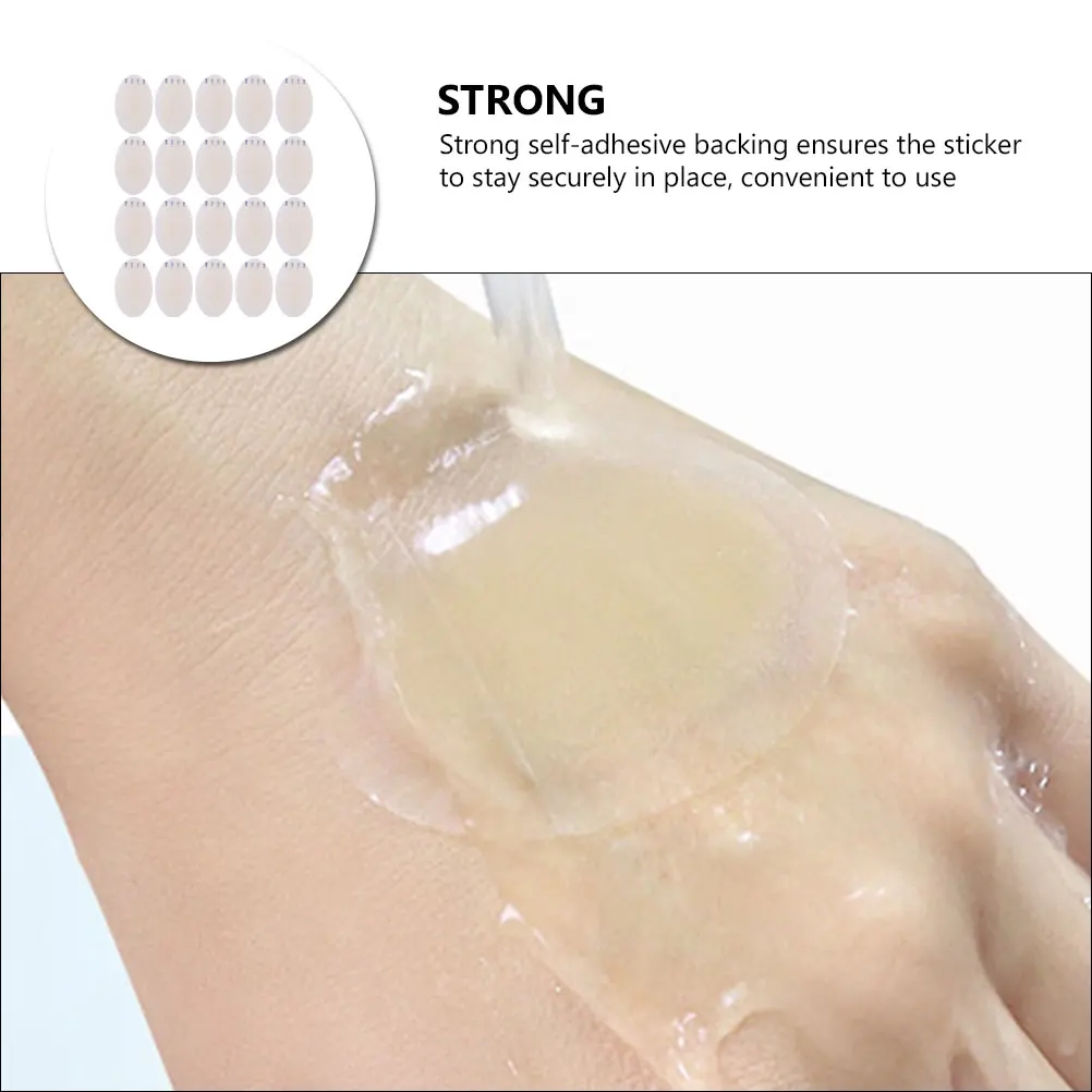 

20pcs Anti Wear Foot Stickers Gel Pads Heel Protectors Transparent Protective Cushions for Shoes Blister Prevention Safe Skin