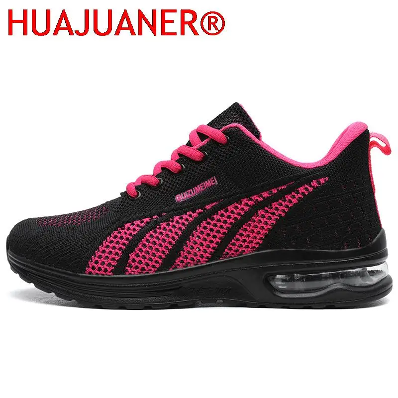 Neue Laufschuhe Damen Atmungsaktive Turnschuhe Sommer Licht Mesh Air Kissen frauen Sport Schuhe Outdoor Lace Up Training Schuhe