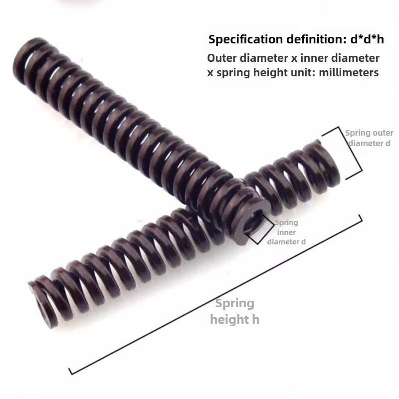 TB Series Brown Die Springs – Extra Heavy Load, Rectangular Type, OD 8-35 mm for Mold & Heavy Machinery