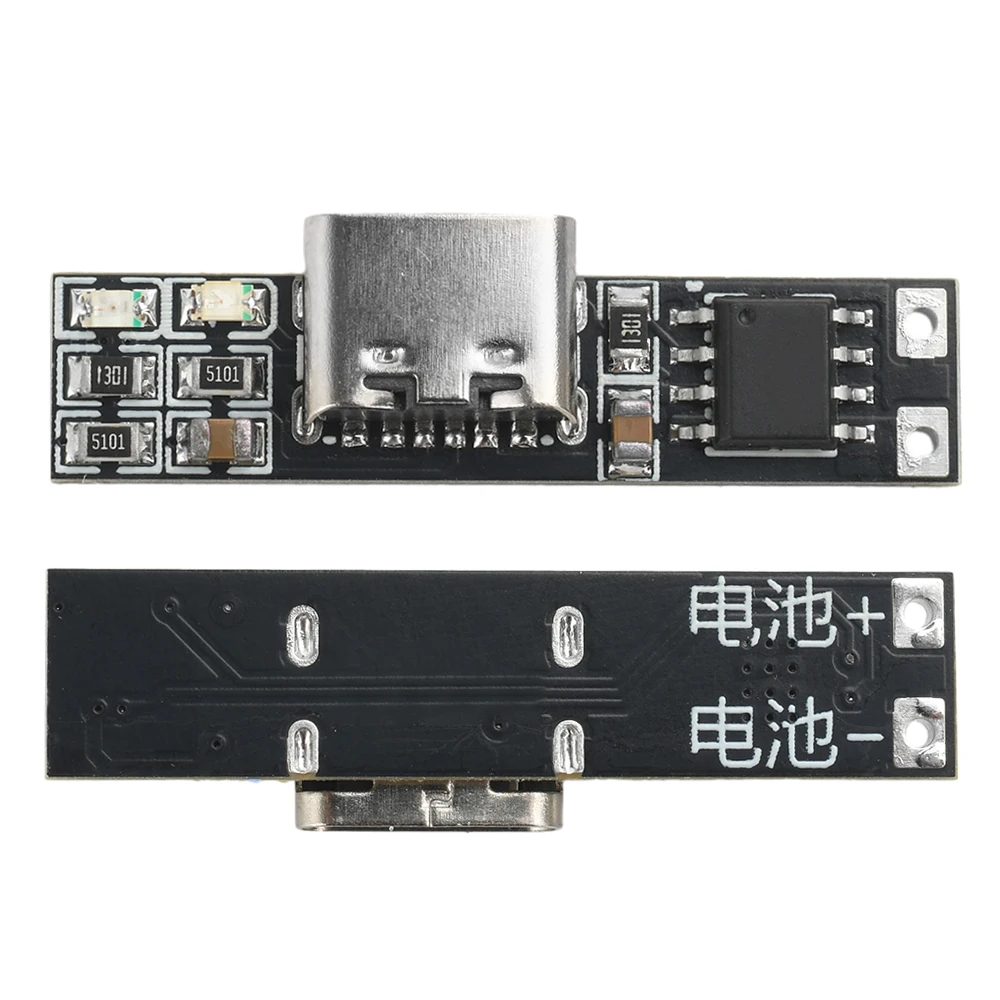 3.7V Ultra-Narrow Ultra-Ternary Lithium Battery Charging Board 1A 4.2V Charger Converter Module Type-C Interface Power Supply