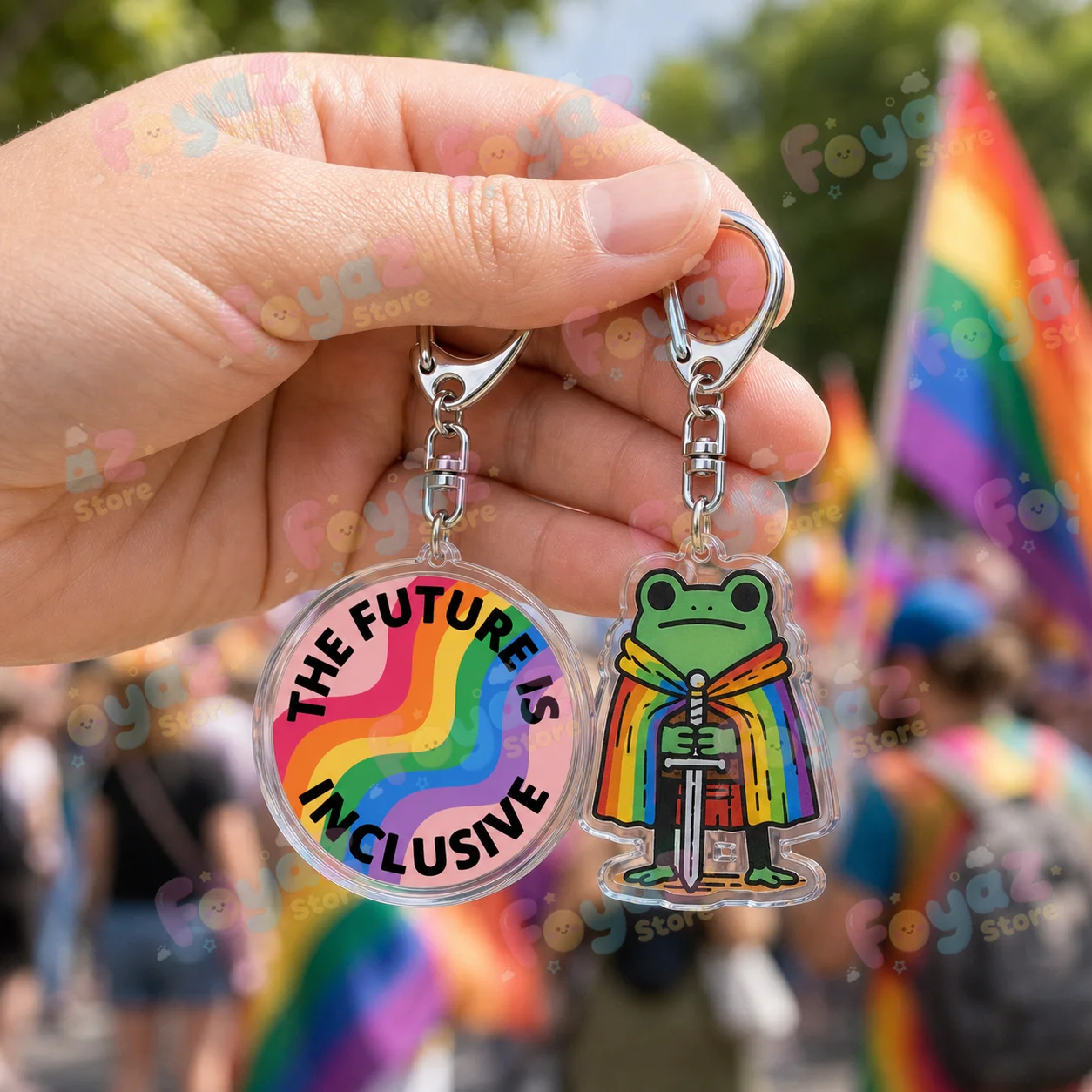 Tech Girl Accessories - LGBTQ+ Regenbogen Schlüsselanhänger für Accessoires und