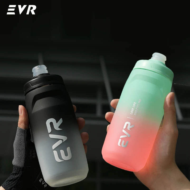 Garrafa de Água para Ciclismo EVR 620ml, Copo Esportivo de Grande Capacidade, Copo de Água para Bicicleta de Estrada, Equipamento Portátil para Passeios ao Ar Livre