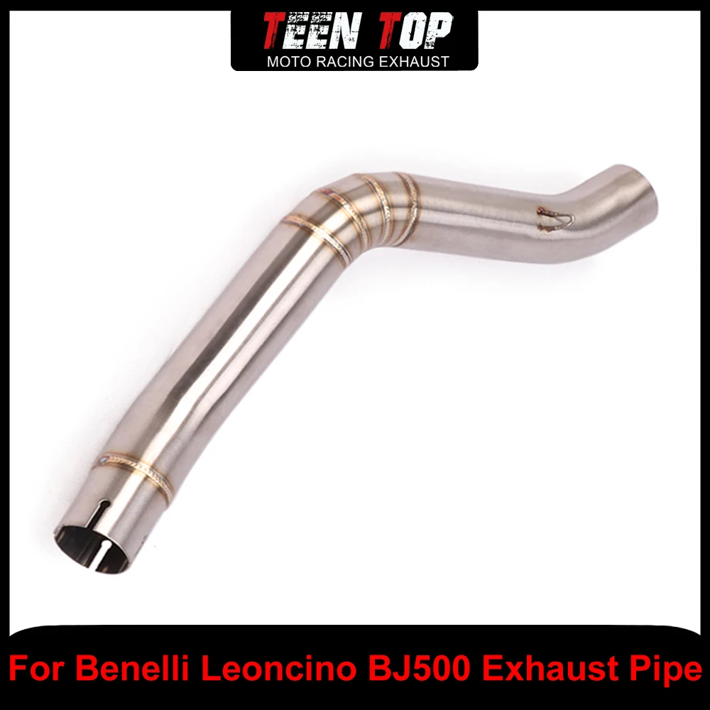 

For Benelli Leoncino BJ500 Decat Pipe Mid Connect Tube Stainless Steel Motorcycle Exhaust Middle Link Pipe 51mm BJ500