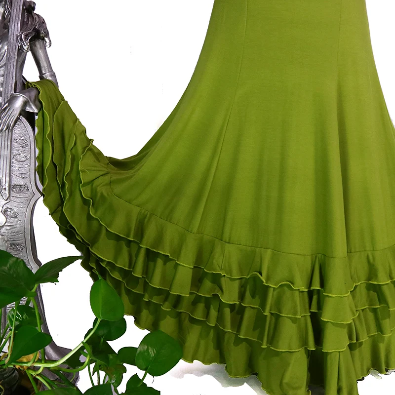 Odzież taneczna Flamenco Spódnica do tańca dla kobiet Kostium występów ESS21