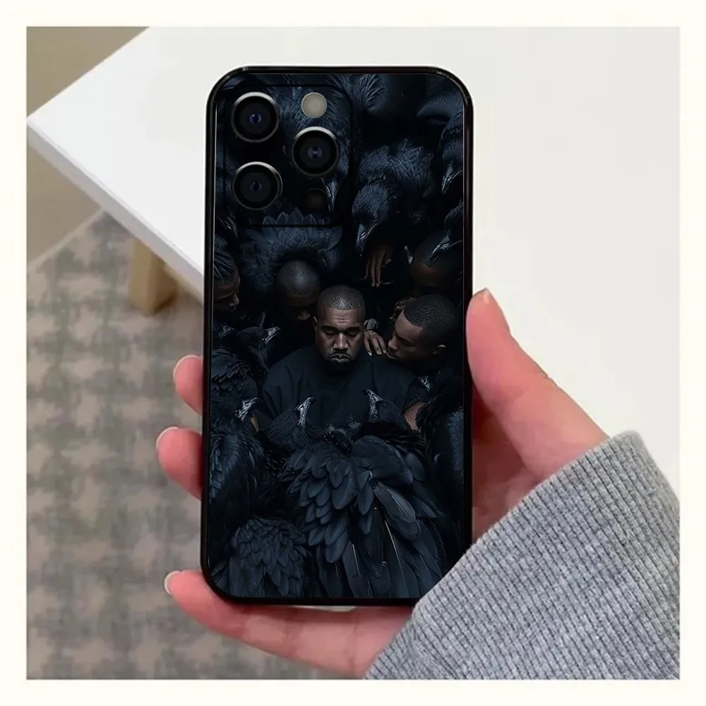 Rapper K-Kanye West Vultures Phone Case For Apple iPhone 15,14,13,12,11,Pro,X,XS,Max,XR,Plus,Mini Soft Black Cover