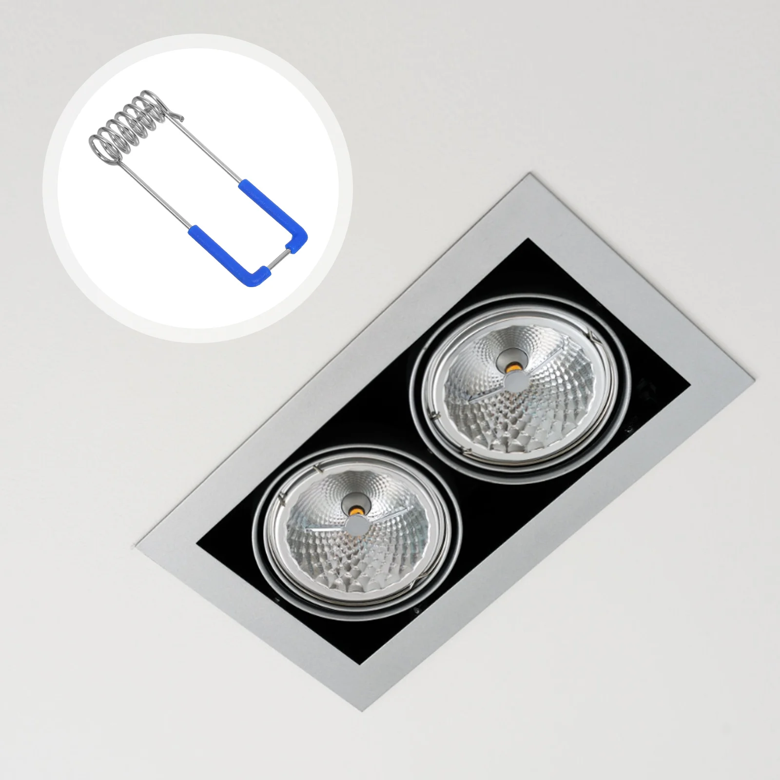 

10 Pcs Lighting Accessories Clips Recessed Ceiling Lamp Panel Strong Spring Iron Metal Tools