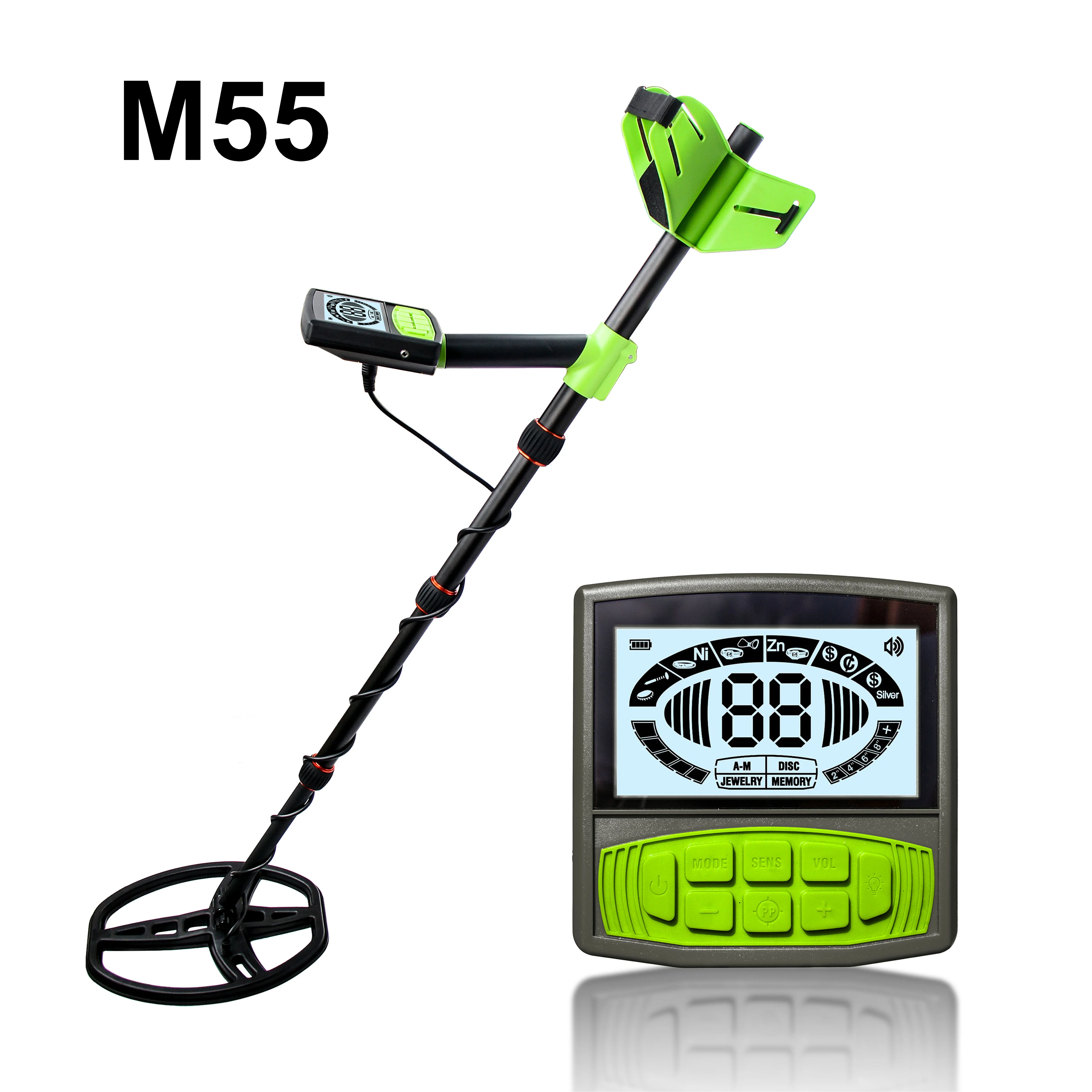 M55 Professional Underground Metal Detector High-precision Fixed-point Detection Portable Treasure Hunting Tool Detector De Meta