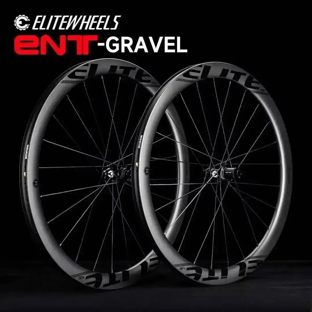 AliExpress ELITEWHEELS ENT GRAVEL Carbon Wheelset Disc Brake Tubeless Ready 700C 35x34 Center Lock Or 6 Bolt Lock Hub Tubeless 45x34 Rim