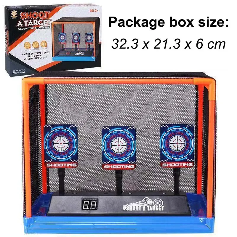 New Electronic Shooting Target for Guns Scoring Auto Reset Target for BoysTarget Practice with Light Sound Effect Kids Gift