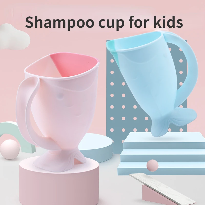 Children\'s Shampoo Cup Baby Shampoo Spoon Baby Splashing Toy Shower Head