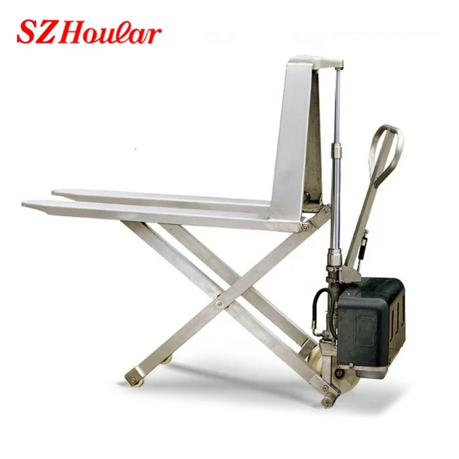 Stainless Steel Electric High-Lift Pallet Truck Electric Hand Scissor Lift Pallet Truck