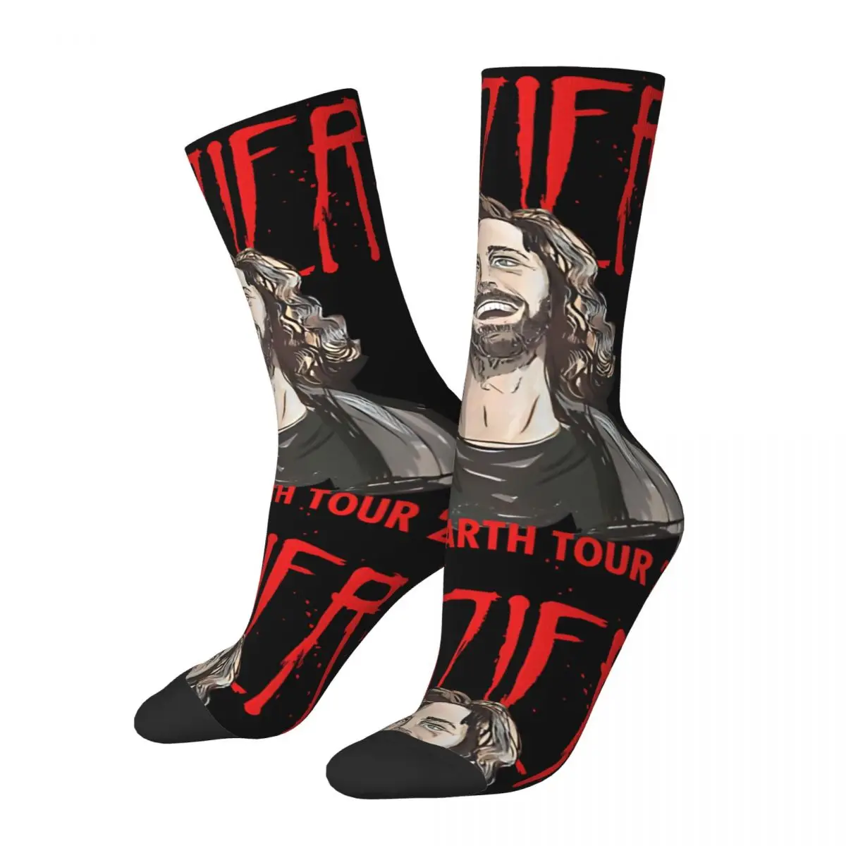 Unreal Unearth Concert Music , Unreal Unearth Tour Calcetines para hombre, Vintage Harajuku Hozier Street Style, novedad, calcetín sin costuras