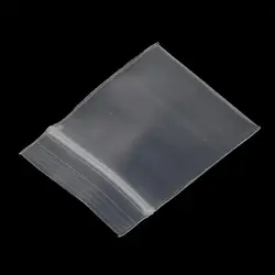 100pcs 4mil/2mil Clear Zip Bag Bag Plastic Baggies Reclosable High premium quality clear reclosable poly bags