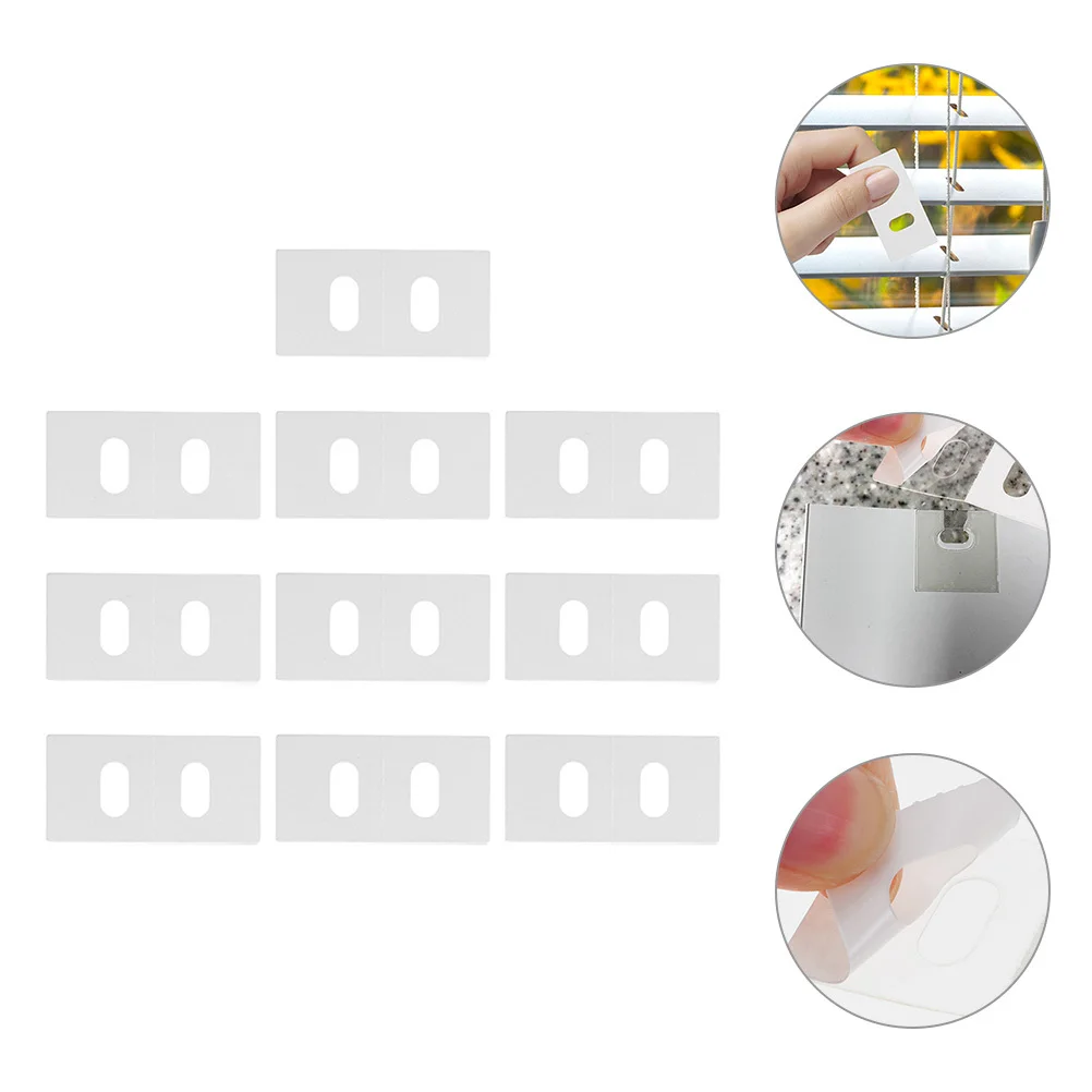 10 قطعة علامات التبويب إصلاح الستائر تثبيت قوي للستائر الرأسية استبدال الشرائح أعمى إصلاح أجزاء ديكور المنزل #5