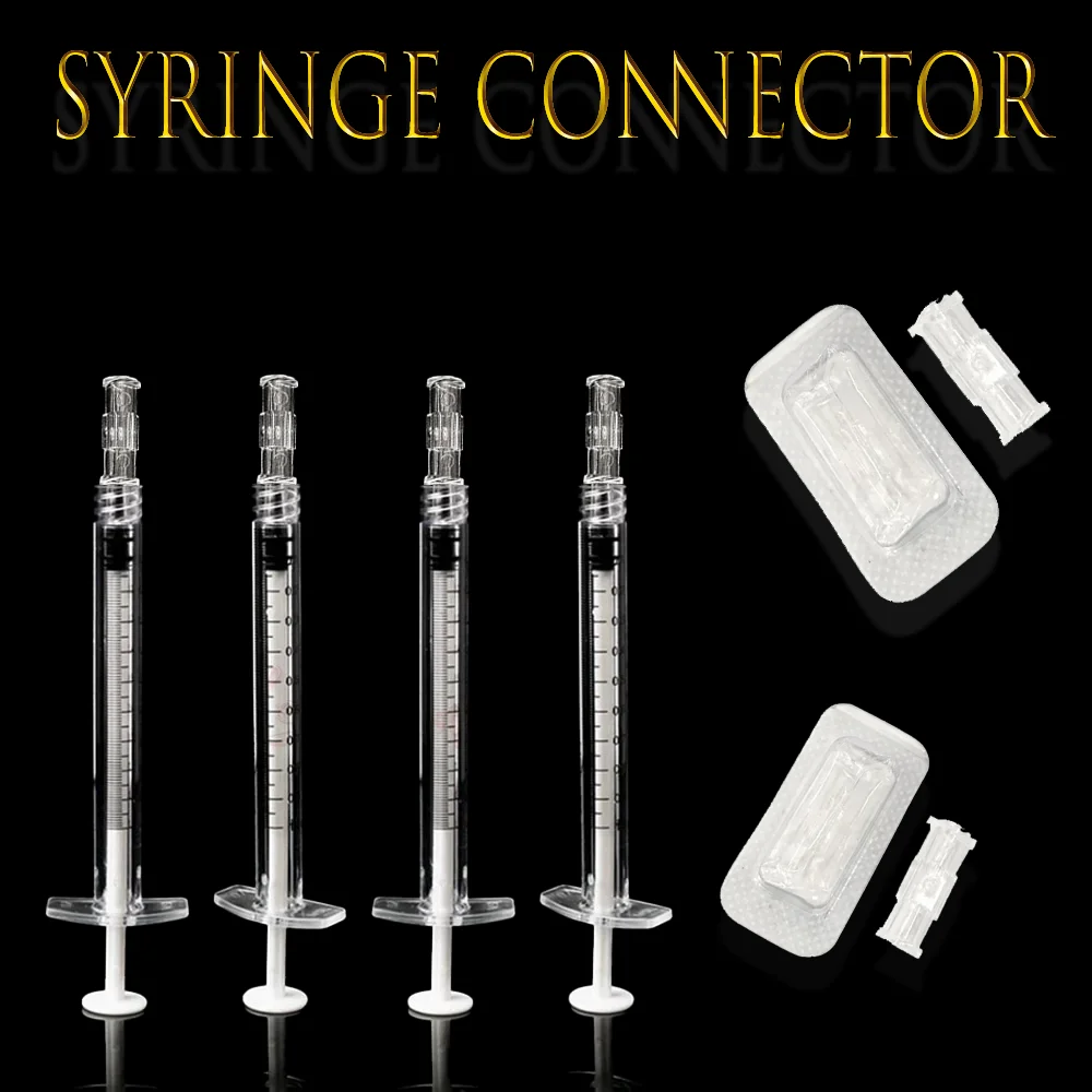 

100pcs500pcs1000pcs Luer Lock to Luer Lock Connector Female Luer Syringe to Syringe Transfer Joint PP Syringe Adapter Coupler