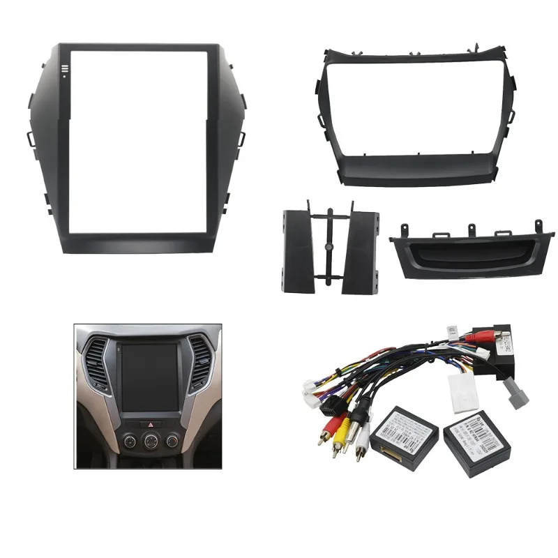 9-дюймовая/9,7-дюймовая автомобильная рама, адаптер для фасции Canbus Box, Android-радио, комплект панели для приборной панели для Hyundai IX45 Santafi