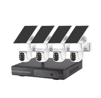 IP PRO VR CAM 4MP 4CH Solar System Security DVR Kit 8CH Wireless NVR Pan-Tilt CMOS Low Power Consumption Solar PTZ Camera Set