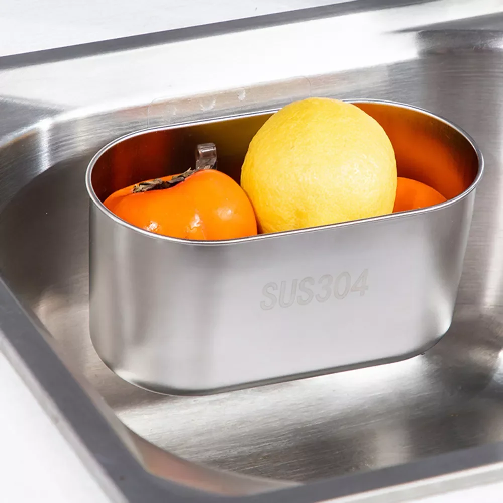 Stainless Steel Kitchen Sink Strainer, Filter Basket, Leftover Sink, Vegetable and Fruit Strainer, Storage Shelf Rack Tools