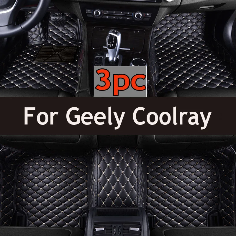 

Custom Auto Luxury Leather Car Floor Mat For Geely Coolray 2019 2020 2021 2022 Car Mat Full Set Women Waterproof Accessories
