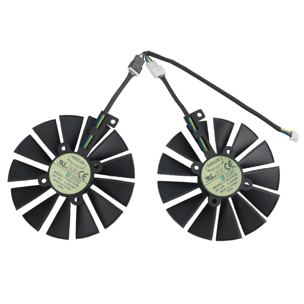 冷却ファン95mm,Asus Strix rx 470, 580, 570, gtx, 1050ti, 1070ti, 1080ti, gtx980,新品用